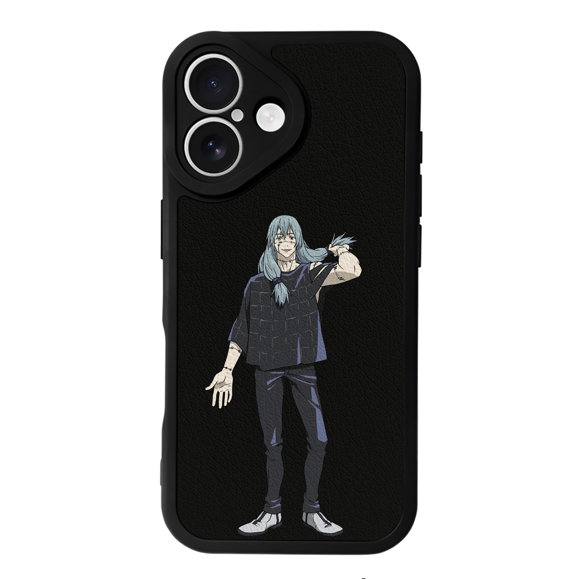 （画像用） 呪術廻戦 Jujutsu Kaisen 【iPhone 16シリーズ対応】シリコンスマホケース（レザー調） 材質：シリコン